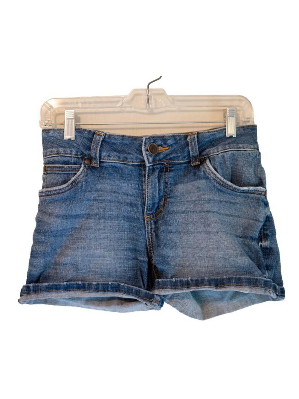 Wrangler Demin Medium Wash Mid-rise Shorts - Size Small